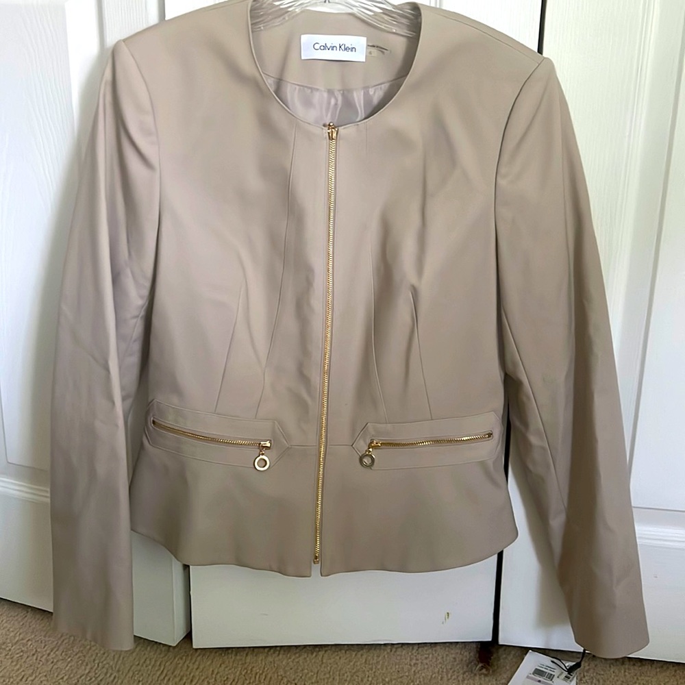 Calvin Klein peplum suit coat size 6